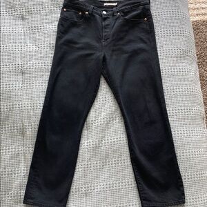 Levi's Black Straight Leg Jeans for Women